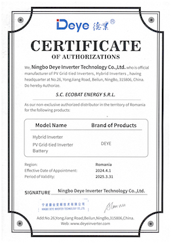 Distribuitor oficial Deye