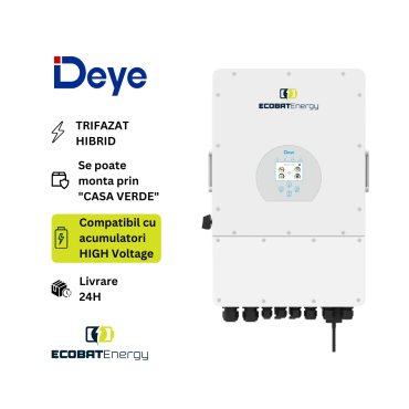 Invertor High Voltage HIBRID TRIFAZIC Deye 25 kW SUN-25K SG01HP3-EU