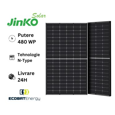 Panou fotovoltaic Jinko 480 Wp Tiger Neo N-type