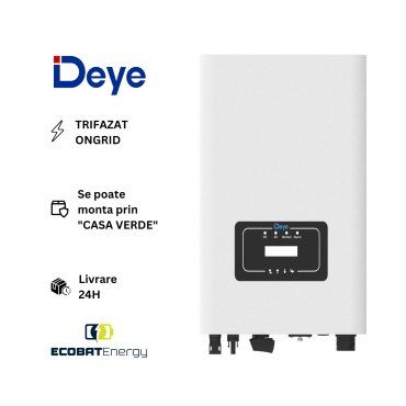 Invertor ONGRID TRIFAZAT Deye 10 kW SUN-10K-G06P3-EU