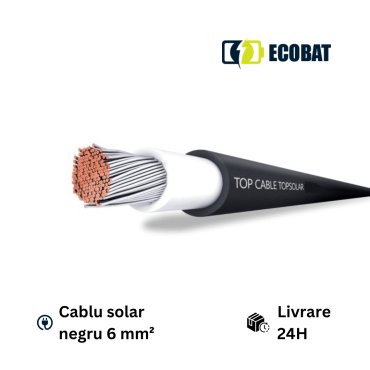 Cablu solar negru 6 mm²