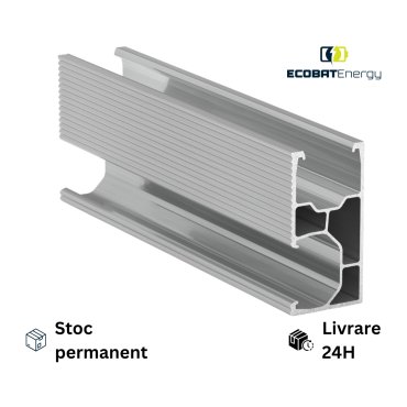 Profil aluminiu Tip C 25 x 52 mm x 3,6 ml