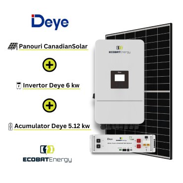 Kit Fotovoltaic Hibrid Deye 5kwp