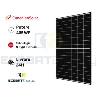 Panou fotovoltaic CanadianSolar C6.2 465WP N-Type TOPCon