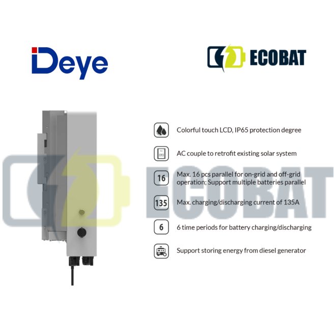 Invertor HIBRID MONOFAZAT Deye 6 kW SUN-6-SG03LP1-EU