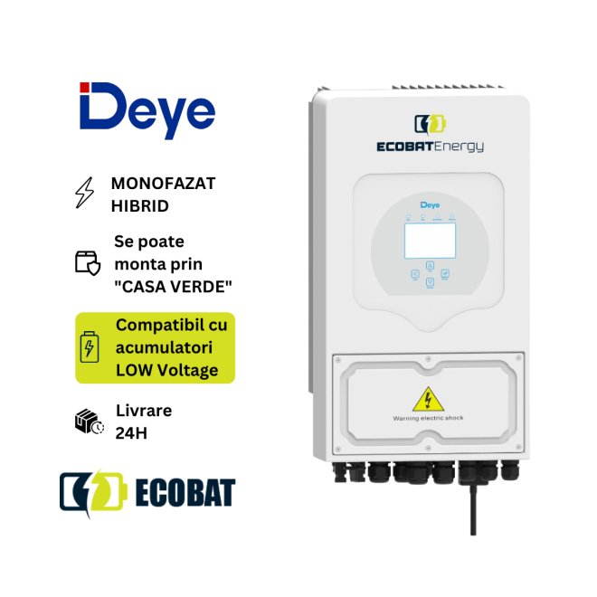 Invertor HIBRID MONOFAZAT Deye 6 kW SUN-6-SG03LP1-EU