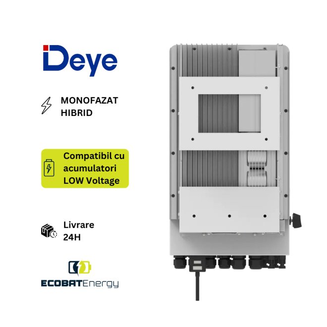 Invertor HIBRID MONOFAZAT Deye 12 kW SUN-12-SG02 LP1-EU 3MPPT