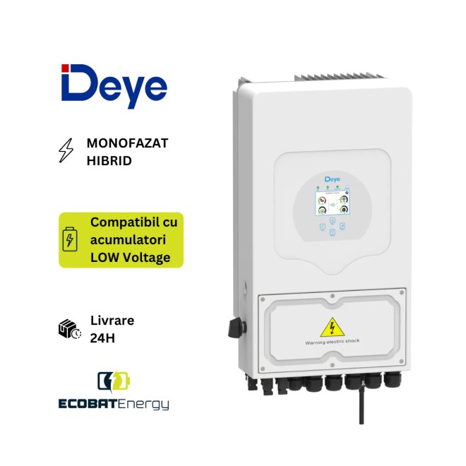 Invertor HIBRID MONOFAZAT Deye 12 kW SUN-12-SG02 LP1-EU 3MPPT