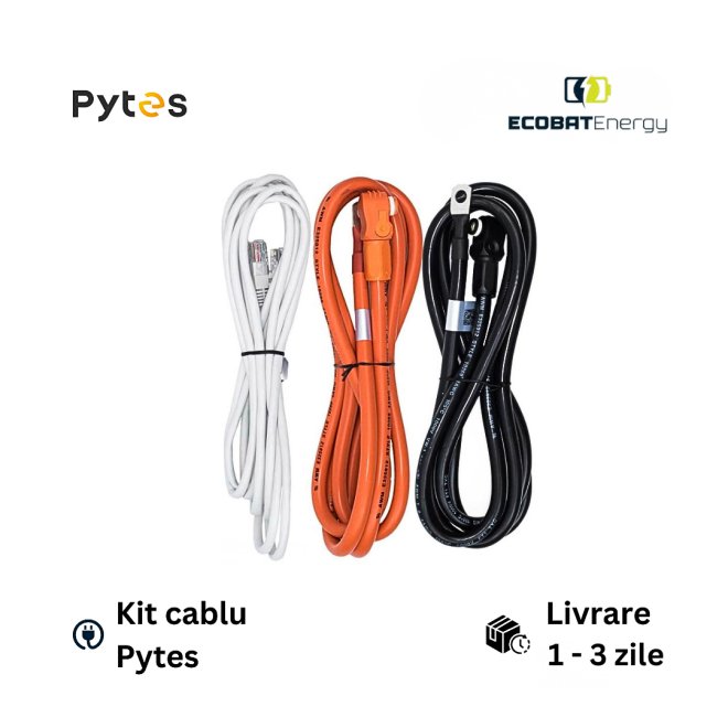 Kit Cablu Inverter-Acumulator  Pytes V5 50mm grosime-150A- Amphonel 8.00mm