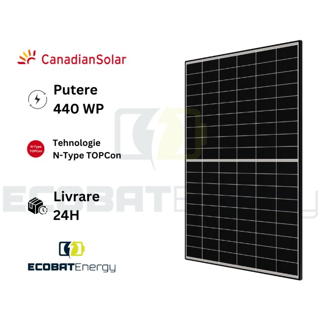 Panou fotovoltaic CanadianSolar 440WP N-Type TOPCon