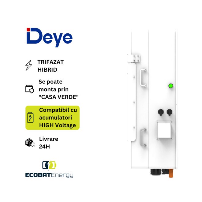 Invertor High Voltage HIBRID TRIFAZIC Deye 30 kW SUN-30K SG01HP3-EU