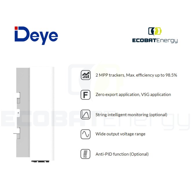 Invertor ONGRID TRIFAZAT Deye 10 kW SUN-10K-G06P3-EU