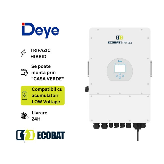 Invertor HIBRID TRIFAZIC Deye 6 kW SUN-6-SG04LP3-EU