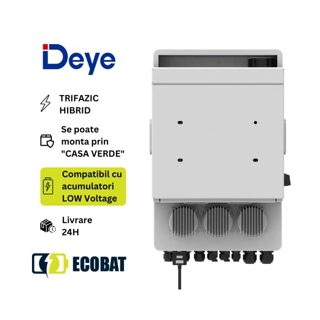 Invertor HIBRID TRIFAZIC Deye 6 kW SUN-6-SG04LP3-EU