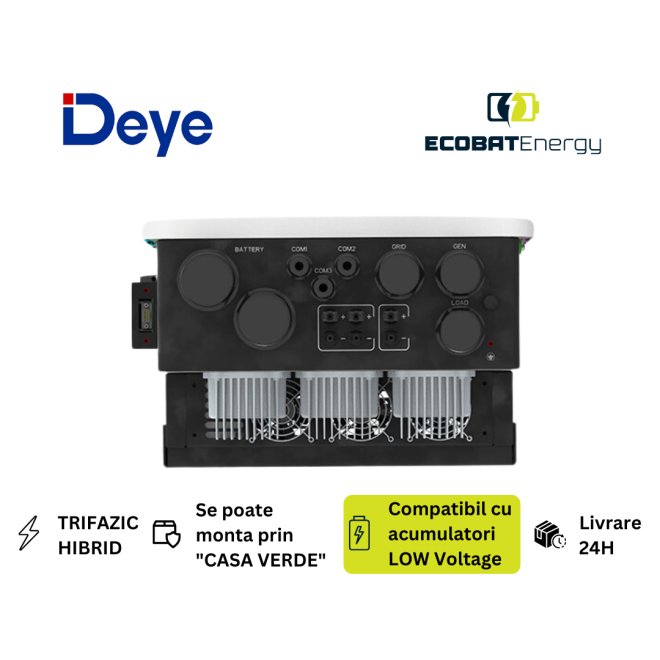 Invertor HIBRID TRIFAZIC Deye 20 kW SUN-20K-SG05LP3-EU-SM2