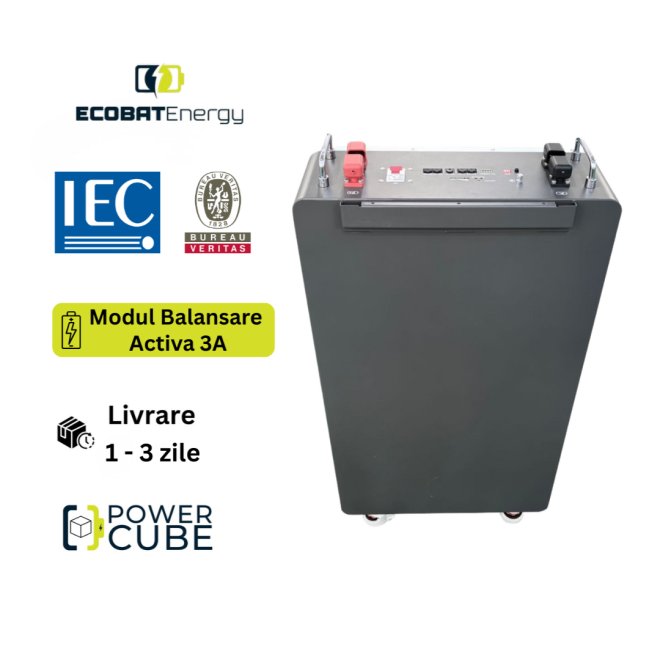 Acumulator 10.24 KWh Lifepo4 Ecobat Energy Powercube 51.2V 200Ah