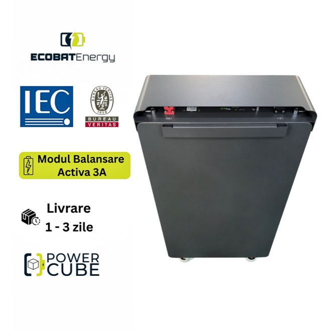 Acumulator 10.24 KWh Lifepo4 Ecobat Energy Powercube 51.2V 200Ah