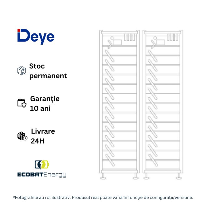 Rack Metallic Deye 3U-HRack - 14 layer BOS-A