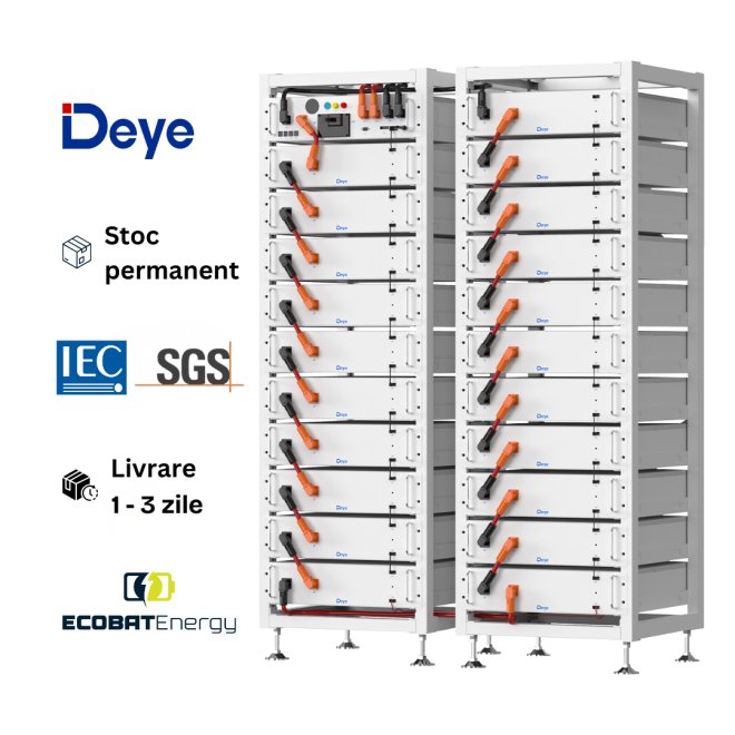 Sistem Stocare Deye BOS-A HV 53.76Kwh IP20