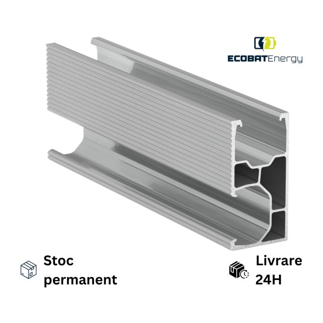 Profil aluminiu Tip C 26 x 52 mm x 3,6 ml