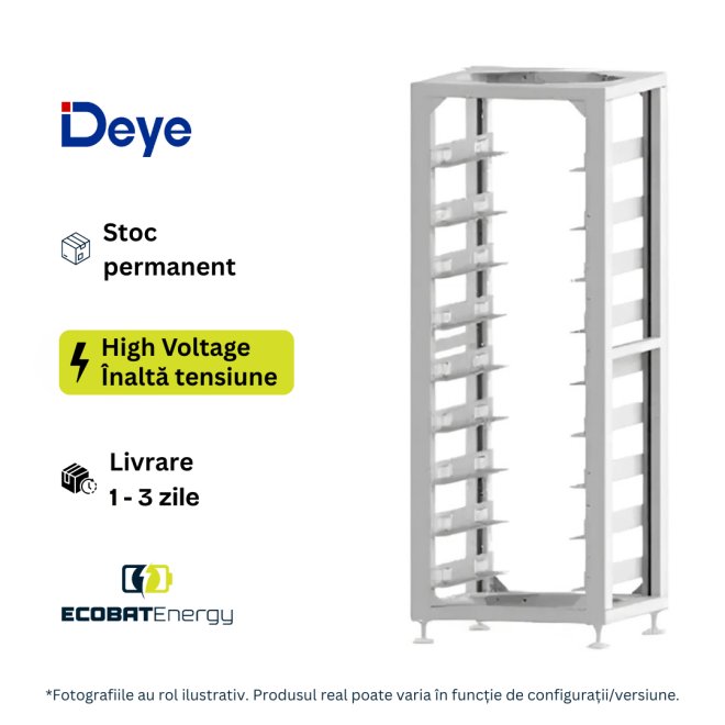 Rack Metallic Deye 3U-LRack - 9 layer Battery Pack BOS-G Pro