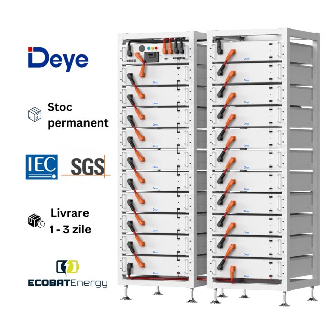 Sistem Stocare Deye BOS-A HV 61.44Kwh IP20