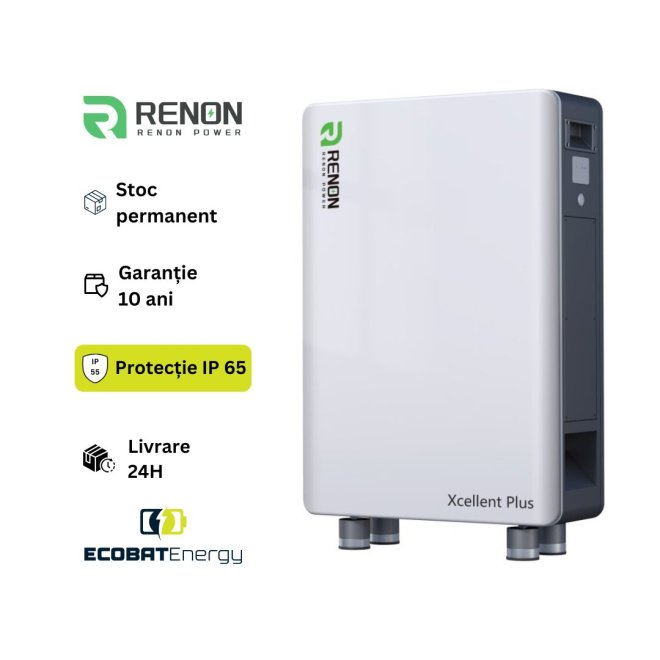Acumulator Renon Lifepo4 Xcellent Plus 16 kWh 51.2V-314Ah IP65 Cu Incalzire