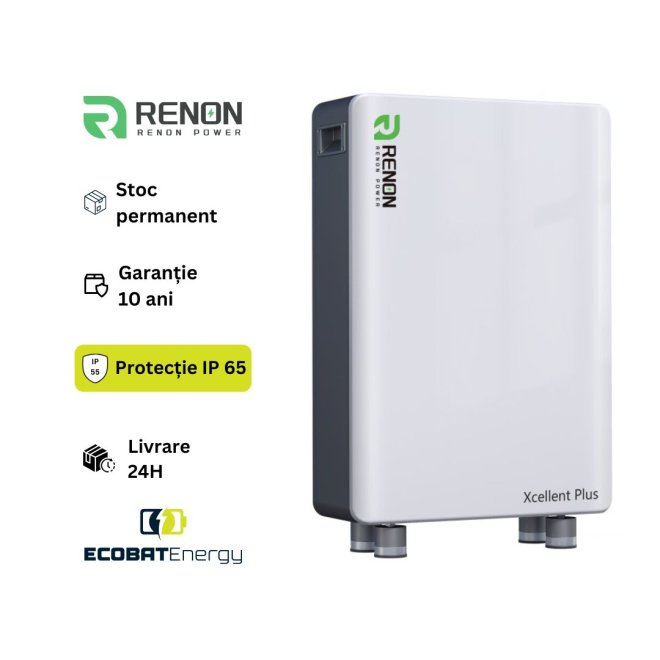 Acumulator Renon Lifepo4 Xcellent Plus 16 kWh 51.2V-314Ah IP65 Cu Incalzire