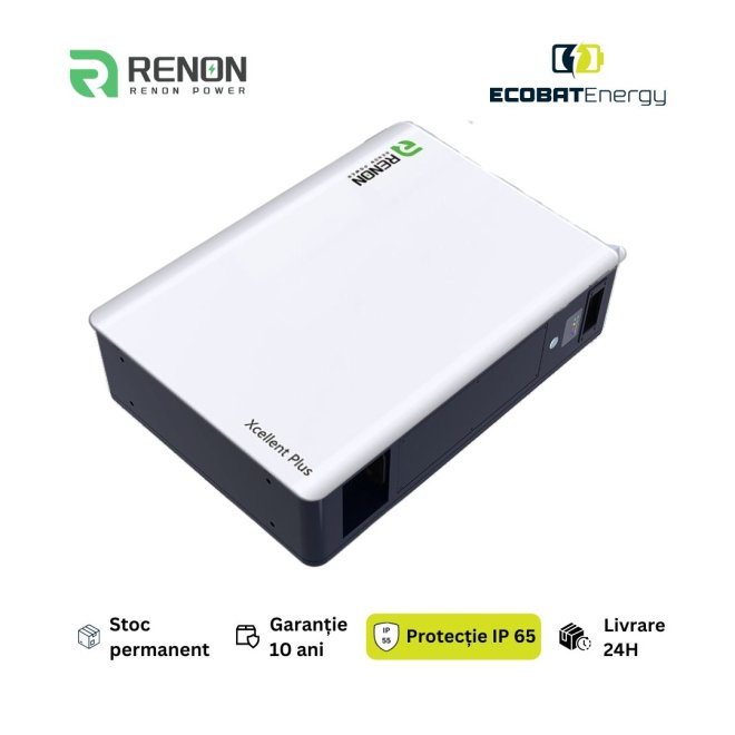 Acumulator Renon Lifepo4 Xcellent Plus 16 kWh 51.2V-314Ah IP65 Cu Incalzire