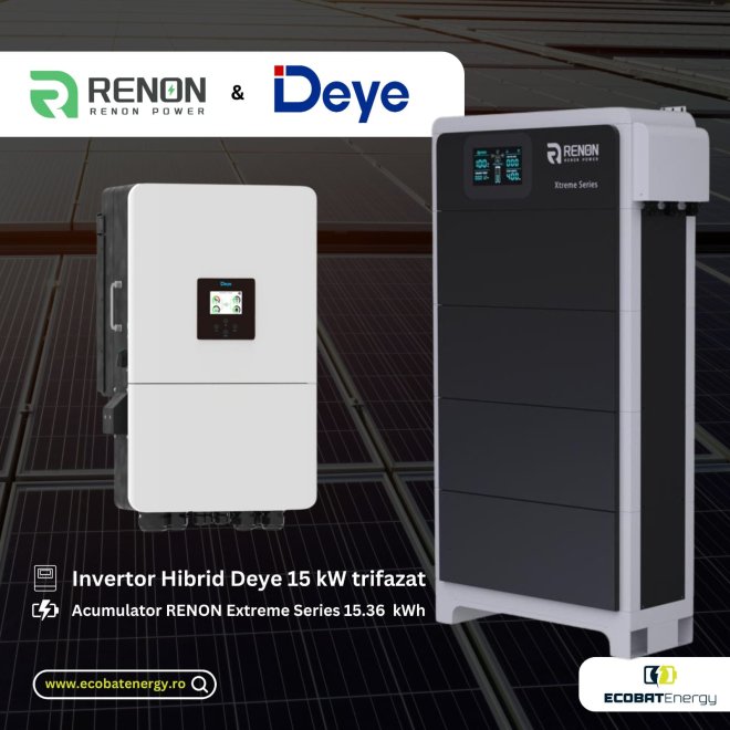 Renon Xcellent Plus Extreme 31kwh + Deye SUN15K SG05 LP3 IP65