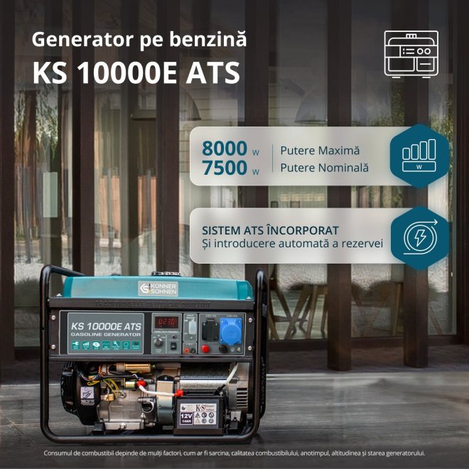 Generator pe benzina Könner & Söhnen KS 10000E ATS