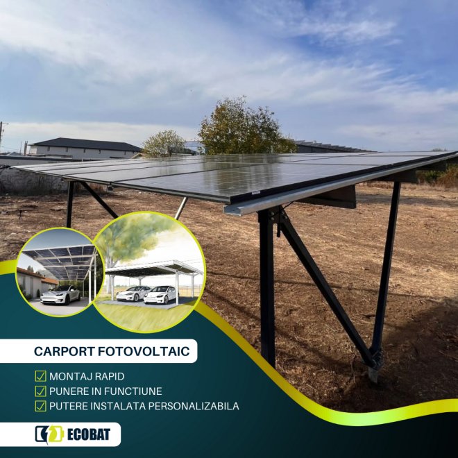 Carport Fotovoltaic  2 locuri