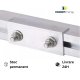 SET conector profil aluminiu Tip H cu șurub și piuliță