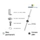 Surub ancora Profil Tip C pentru acoperis tabla M10MX250mm