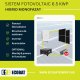 Sistem fotovoltaic HIBRID MONOFAZAT 6.5 kW cu invertor Deye